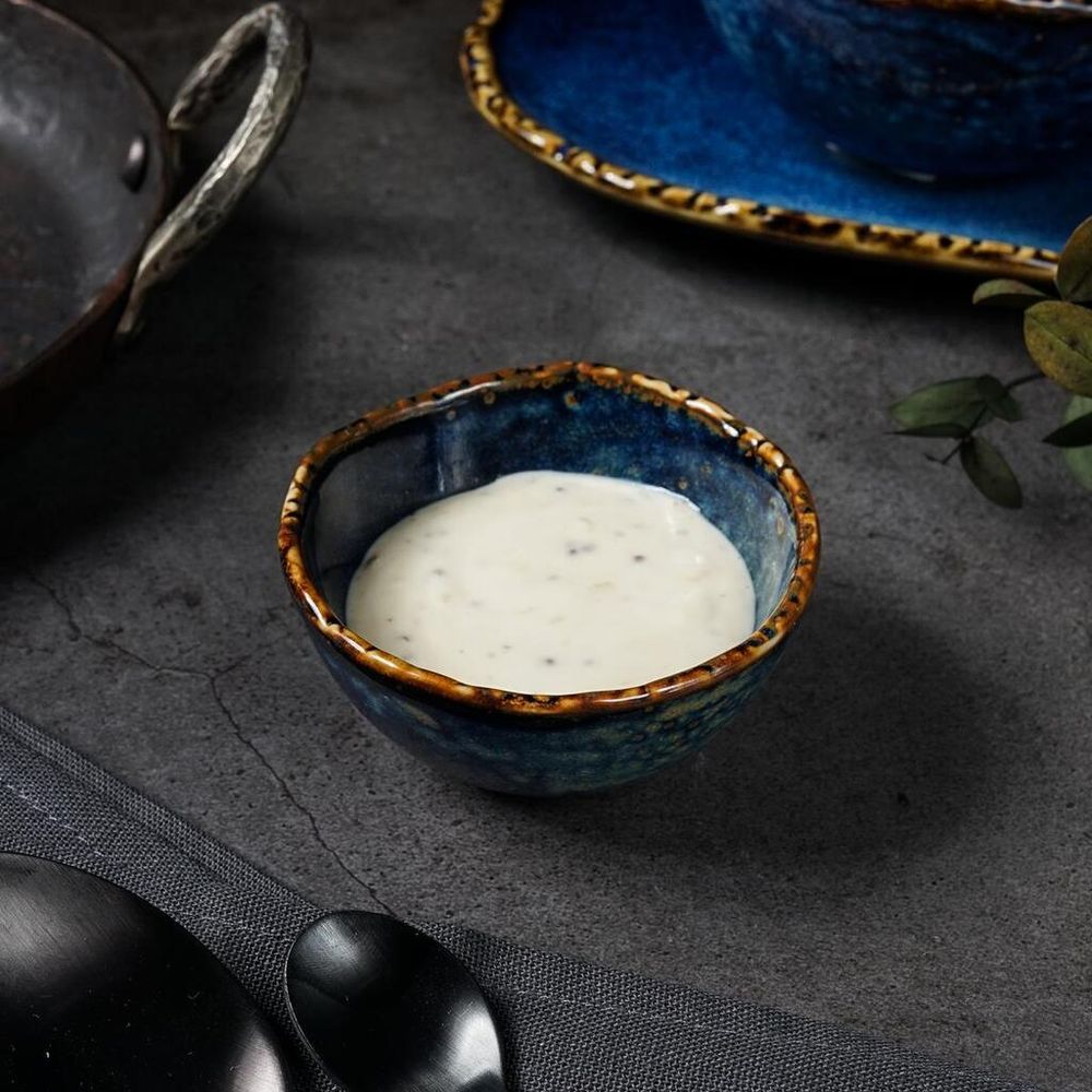 Соусник 80 мл d 7,6 см h4 см круглый Aqua Blue P.L. Proff Cuisine [6]