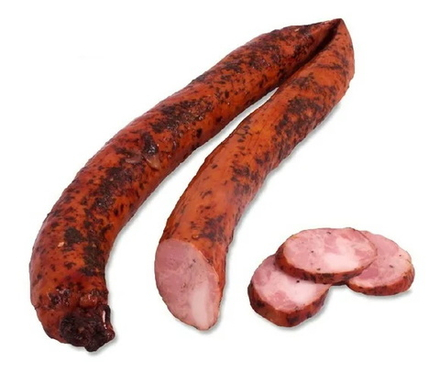 Колбаса полукопчёная "Домашка" свиная Белорусские рецепты