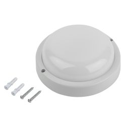 Светильник ЖКХ светодиодный ЭРА SPB-201-1-40K-008 IP65 8Вт 4000К D140 круг СВЧ с датчиком движения | Светильники для ЖКХ IP65