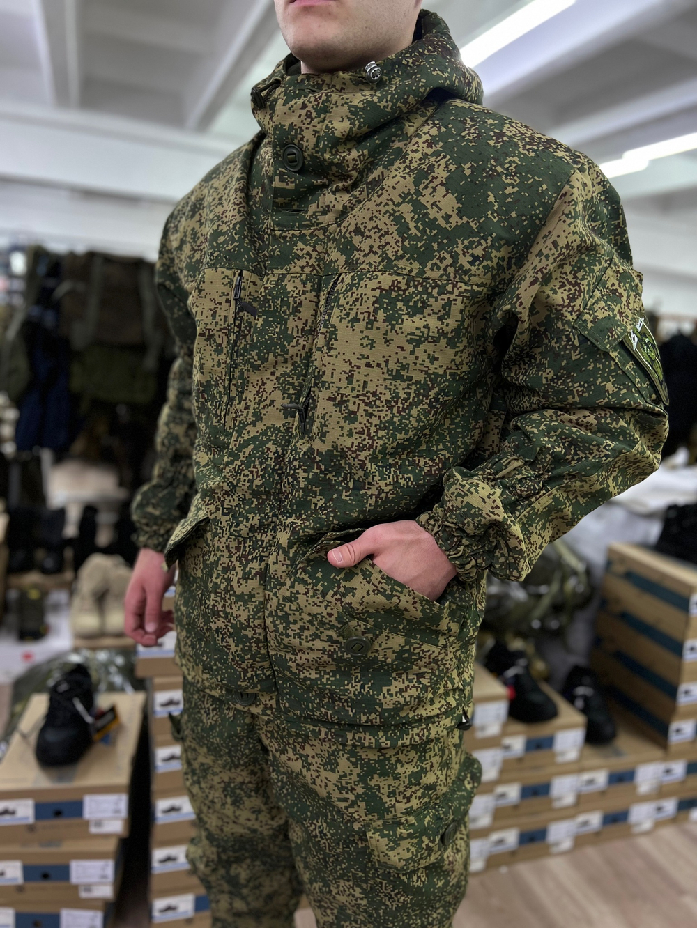 Костюм горка 5 зима лайт / зелёная цифра