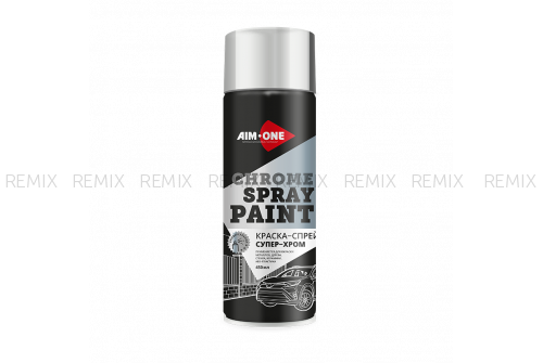 Краска-спрей супер-хром  AIM-ONE 450 мл (аэрозоль).Spray paint chrome  450ML SPC-450