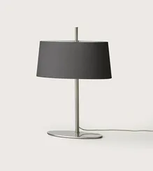 Настольная лампа Ona никель - черный абажур