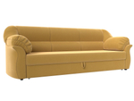 Диван прямой Карнелла, Желтый, Микровельвет, 105877