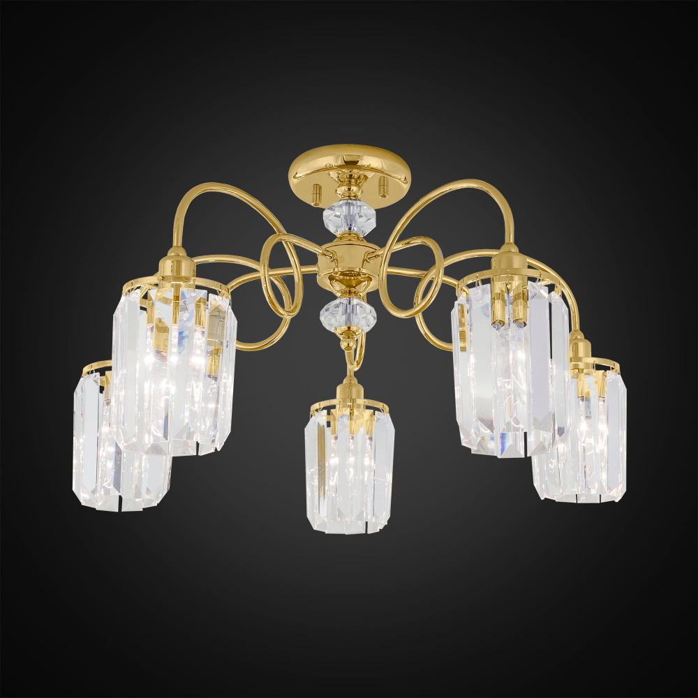 Citilux Синди CL330152 Люстра хрустальная Золото