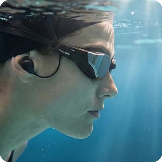 Умные очки для плавания Holoswim Solla Wave AI Music с музыкальным плеером