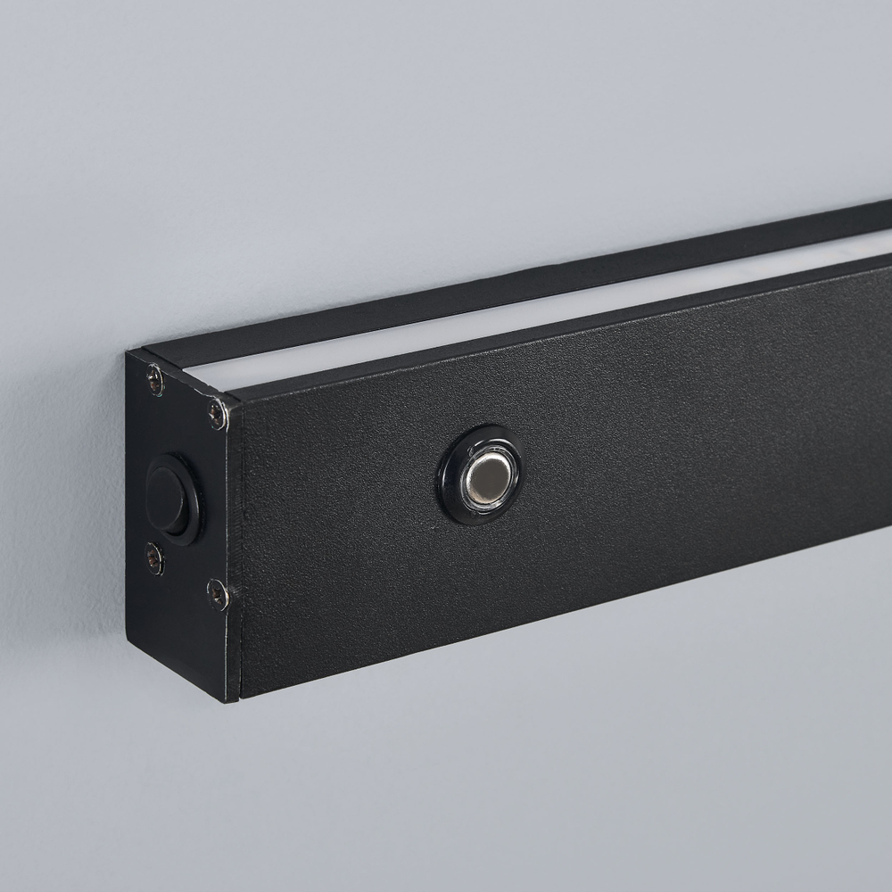 810657 Светильник настенный FIUME SPOT 230V LED 10W 270LM 100G (Back light)+7W(Spot light) 460LM 24G ЧЕРНЫЙ 4000K