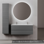 Тумба подвесная под раковину Sancos Folk, Grey soft 1195х445х500