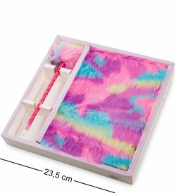 NB-23/1 Блокнот с ручкой «Радужный пушистик»