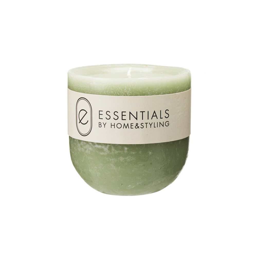 Свеча столбик восковая 10*10 см 4 цвета в ассортимента