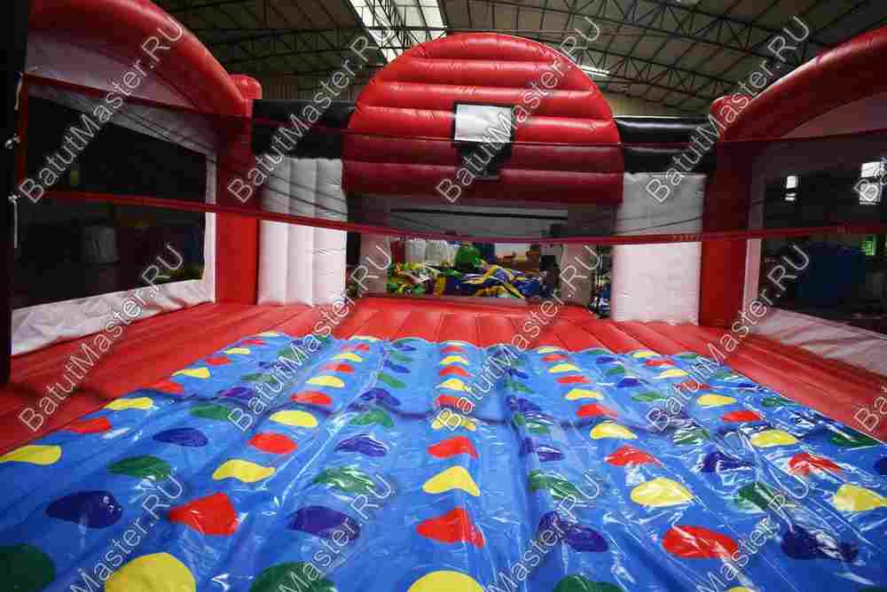 Надувная спортивная площадка "Три в одном", 16*8*2,2 м