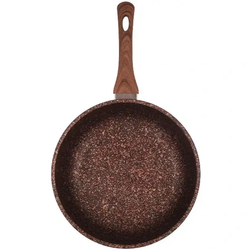 Сковорода 28*6,5см с ручкой «Granit Ultra Induction» (red) сгаи280а