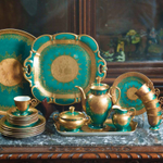 Кофейный сервиз на 6 персон «Богемский изумруд»