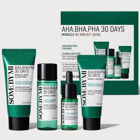 Набор миниатюр с кислотами для проблемной кожи Some By Mi AHA-BHA-PHA 30 Days Miracle AC SOS Kit