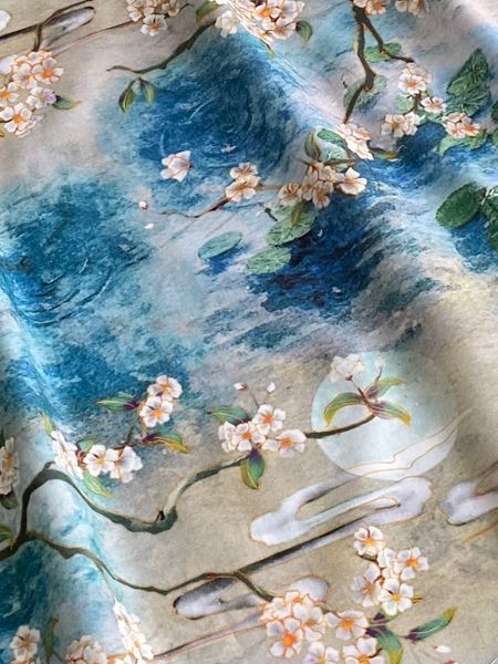 Отрез 50 см, ЯПОНСКИЙ ПРУД, 100% хлопок Handmade Fabrics 3