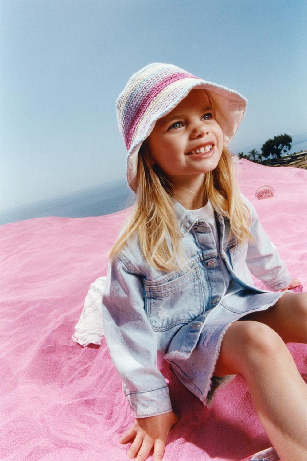 ZARA ДЖИНСОВАЯ КУРТКА-РУБАШКА, ГОЛУБОЙ