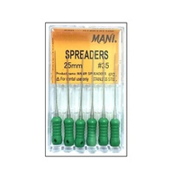 Spreaders №35 (25мм) Mani Спредеры (6шт.) Мани, для латеральной конденсации гуттаперчи, ручные