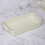 Форма керамическая для запекания «Акварель» 24.5*12.5*4,5см, молочная