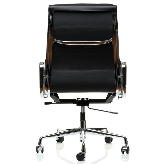 Офисное кресло 219 черная кожа