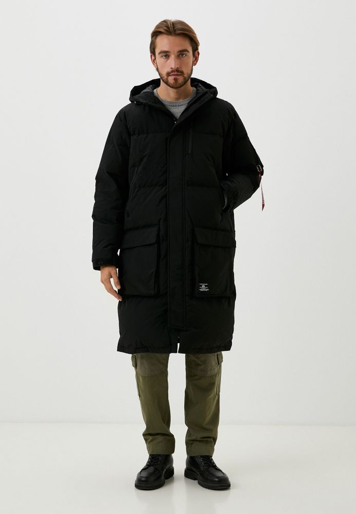 Куртка Alpha Industries Long Puffer Parka (Черная)