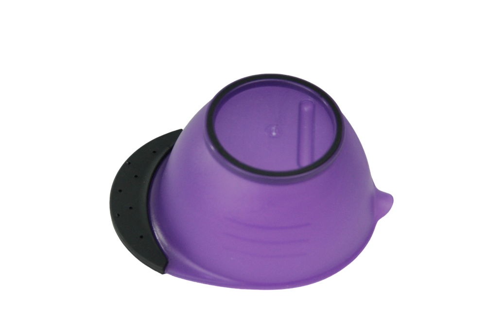 Чаша Melon Pro JB0005 для красителя с носиком прорезиненное дно 360мл purple