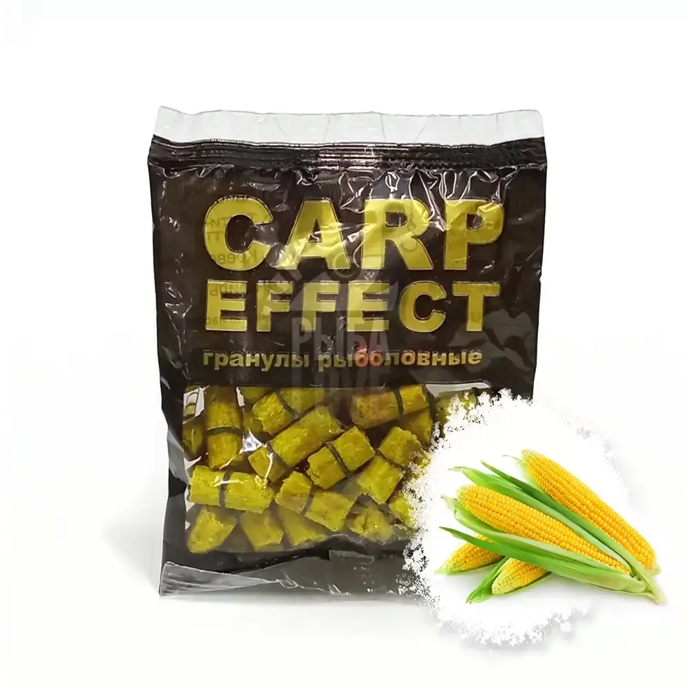 Гранулы пеллетс CARP EFFECT Кукуруза с резинкой 50г