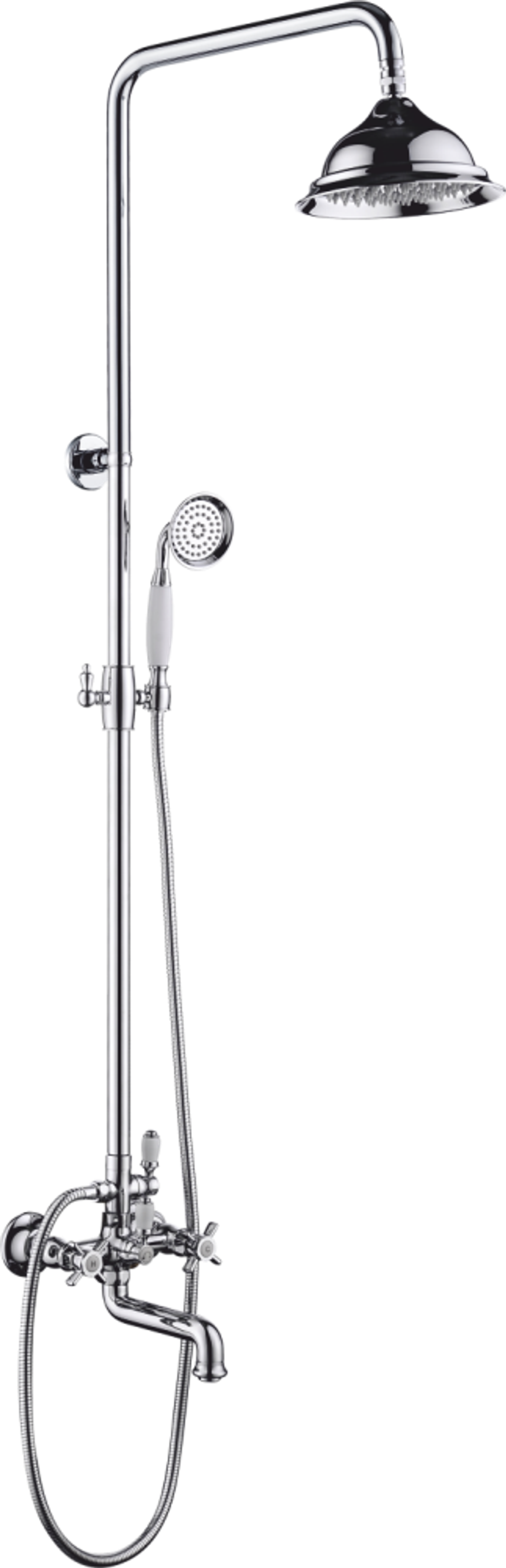 15061 Двухвентильный душевой релинг  GANZER  (4/1шт)