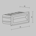 Подсветка для лестниц Outdoor O045SL-L3W3K