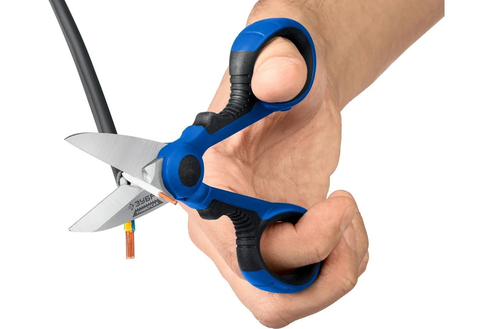 Ножницы электрика универсальные ЗУБР Универсал, 145 мм, Профессионал (23357)