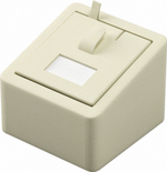 Подставка для кольца/кубик наклонный/выним.вкладыш/язычок/прорезь/окошко/петелька/Н-40 мм.