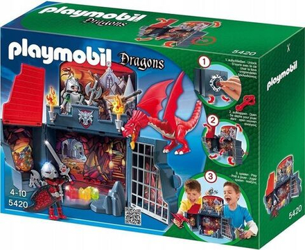 Конструктор Playmobil Dragons 5420 Подземелье дракона