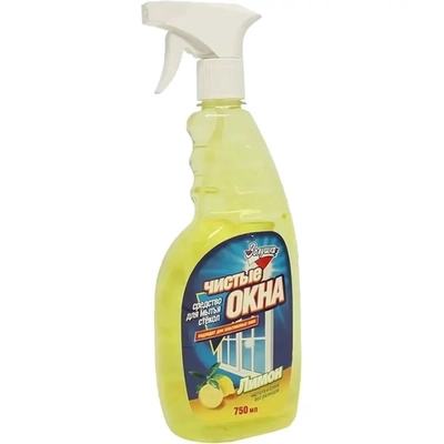 Средство для мытья окон 750мл Золушка с триггером Лимон