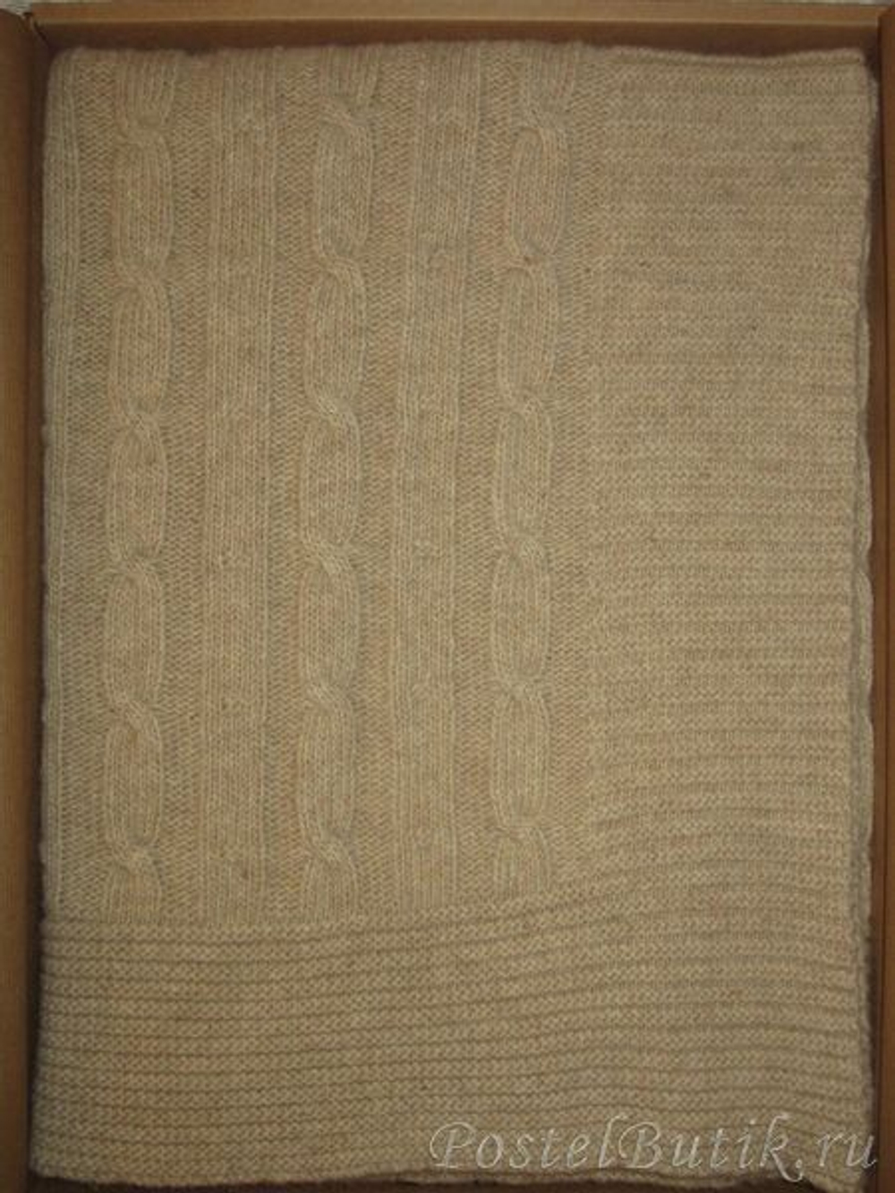 Плед 140х180 Treccia от CO.BI. серый Италия