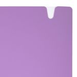 Тетрадь обложка пластик, А5 80 л., гребень мягкий, вырубка для ручки, клетка, BRAUBERG, сиреневый, 405379