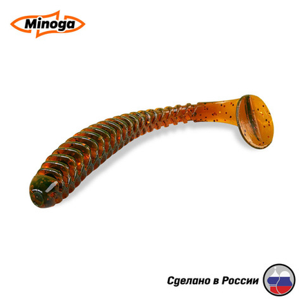 Силиконовая приманка "Minoga" ACTION FAT  6,1"(3шт) 155мм, 17,74 гр, цвет 027