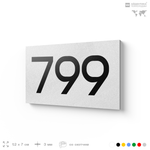 Номер на дверь 799, табличка на дверь для офиса, квартиры, кабинета, аудитории, склада, белая 120х70 мм, Айдентика Технолоджи