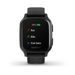 Смарт-часы Garmin Venu Sq  Music Edition черный с серым алюминиевым безелем , 010-02426-10