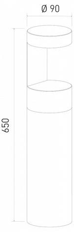 Наземный низкий светильник Elektrostandard Nimbus a055641