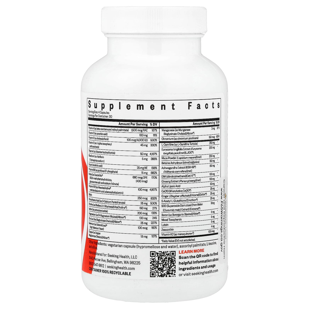 Seeking Health, Optimal Man™, 120 капсул