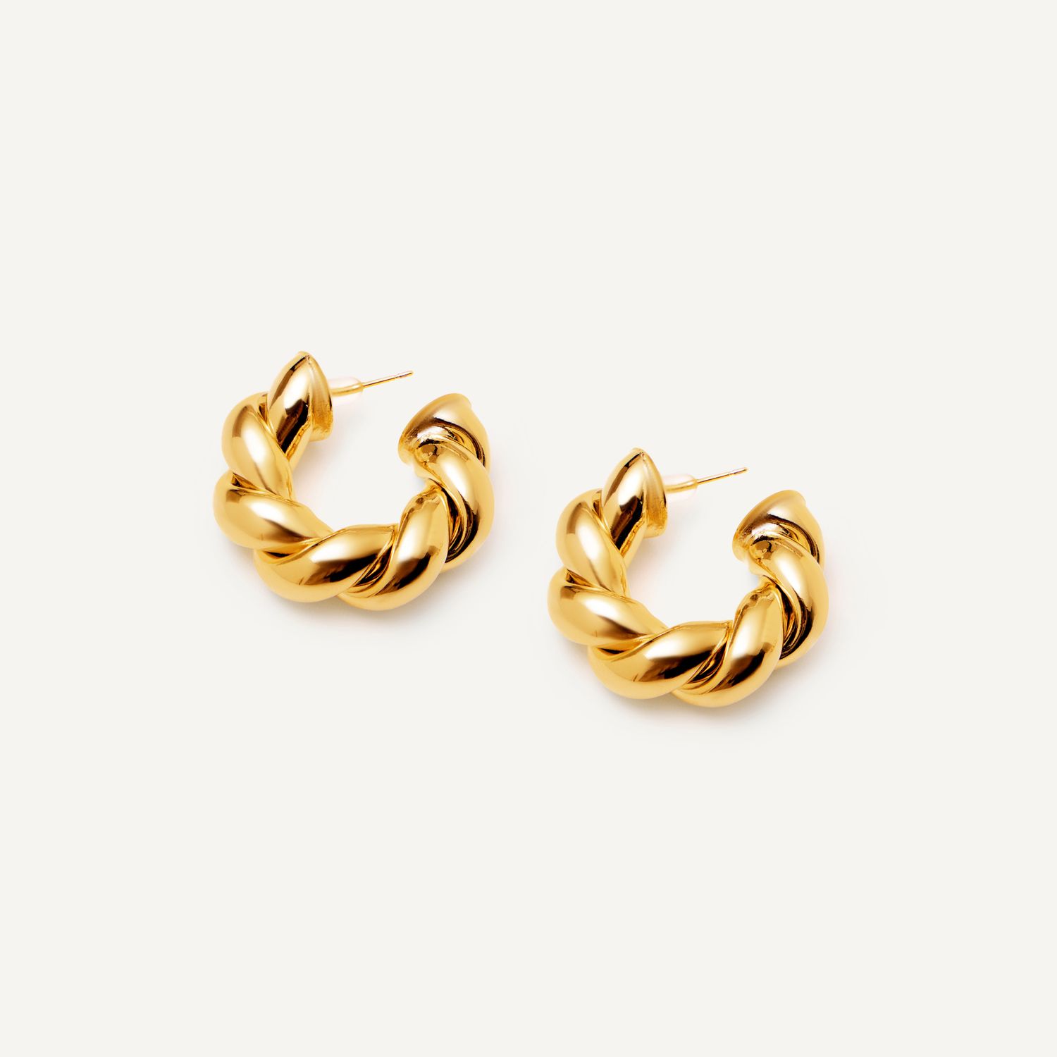 Серьги Whirling Lines Earrings - Gold