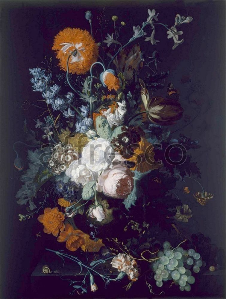 Фреска Jan van Huysum, Still Life of Flowers and Fruit