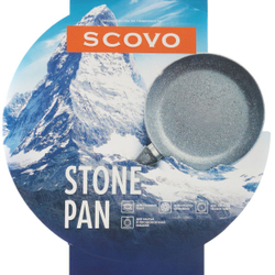 Сковорода алюминий, 24 см, антипригарное покрытие, Scovo, Stone Pan, ST-003