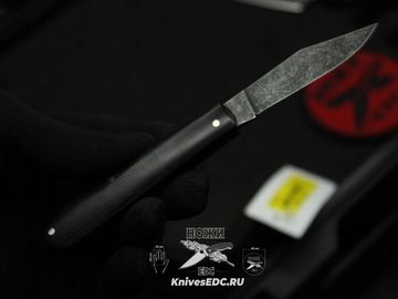 Boker BK111944 Barlow Integral Canvas Micarta Black - складной, рук-ть микарта, клинок O1