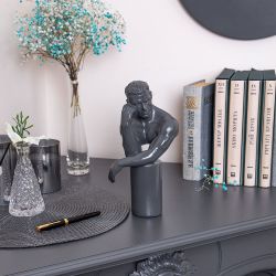 Статуэтка Мыслитель Серый