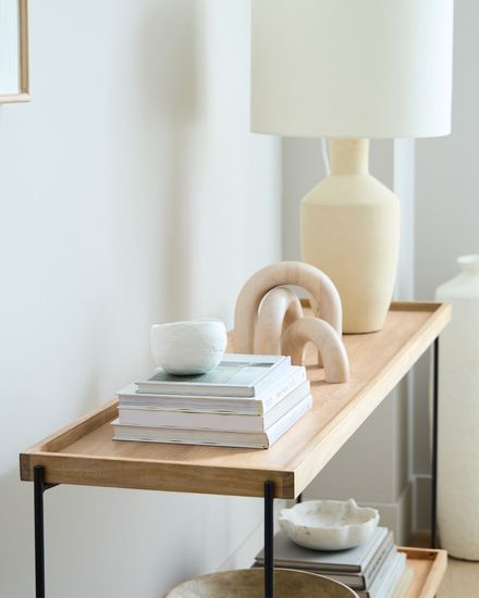 Консольный столик “Рентон” цвет натуральный/черный