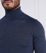 Хлопковый гольф musso-p BOSS BLACK - голубой(50468262)