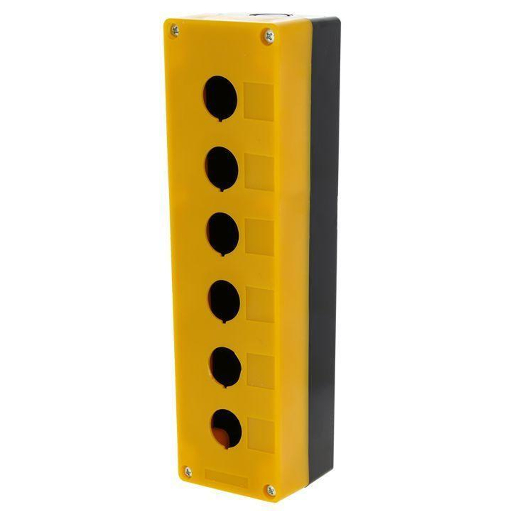 Корпус КП106 6 кнопок пластик. желт. EKF cpb-106-o