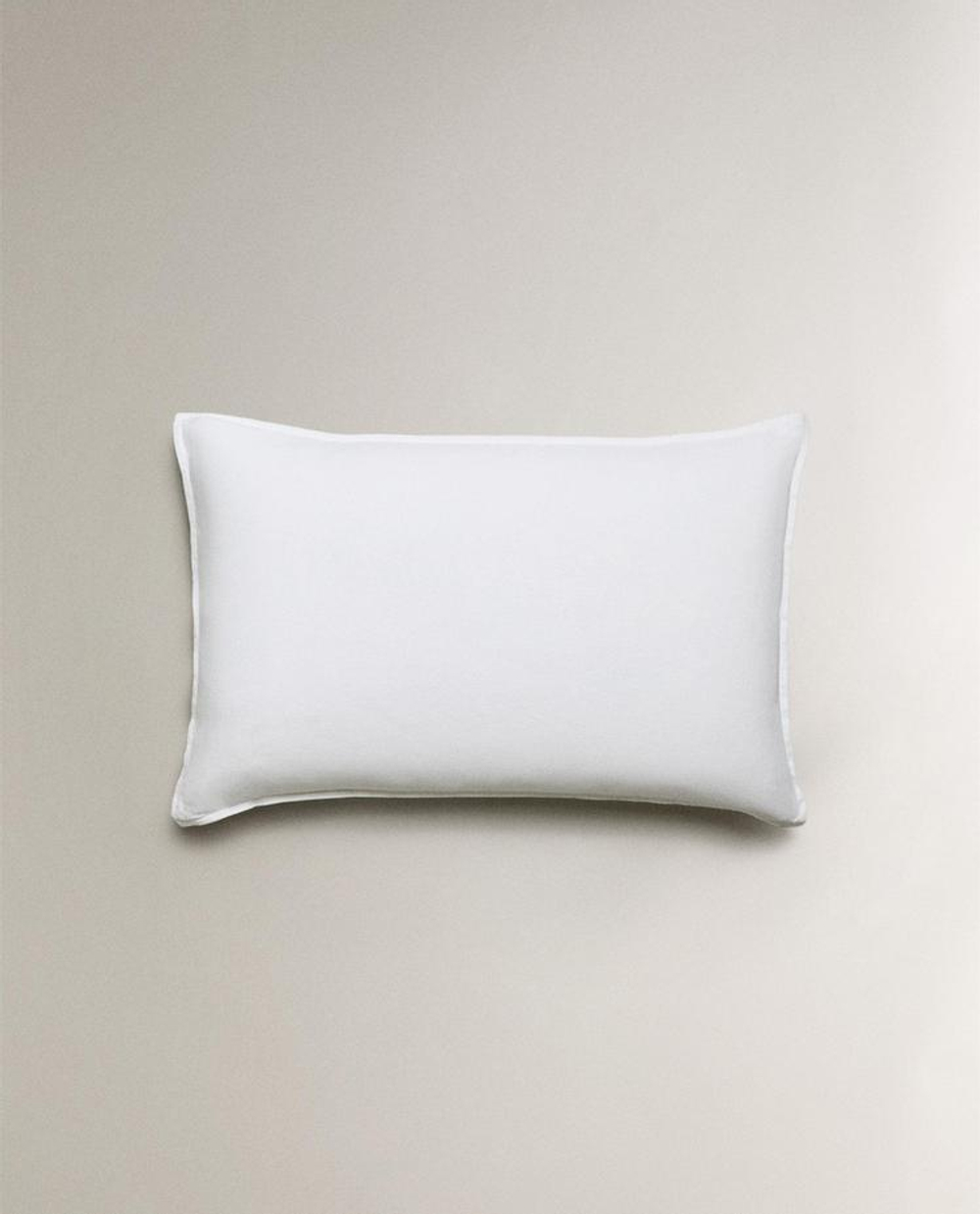 ZARA HOME ЛЬНЯНАЯ НАВОЛОЧКА, БЕЛЫЙ