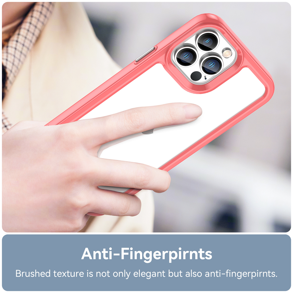 Чехол с усиленными рамками красного цвета для смартфона iPhone 13 Pro Max, увеличенные защитные свойства