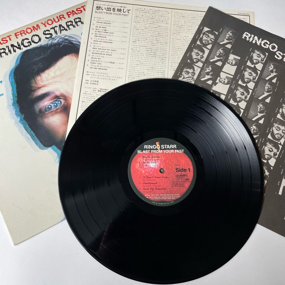 Винтажная виниловая пластинка LP Ringo Starr Blast From Your Past (Japan 1976) (No Obi) Back Off Boogaloo