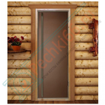 Стеклянная дверь Престиж Flash Royal, бронза матовая, 1900х700 (DoorWood) в Кирове